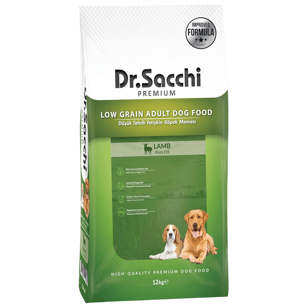 Dr. Sacchi Premium Kuzu Etli Yetişkin Köpek Maması 12kg