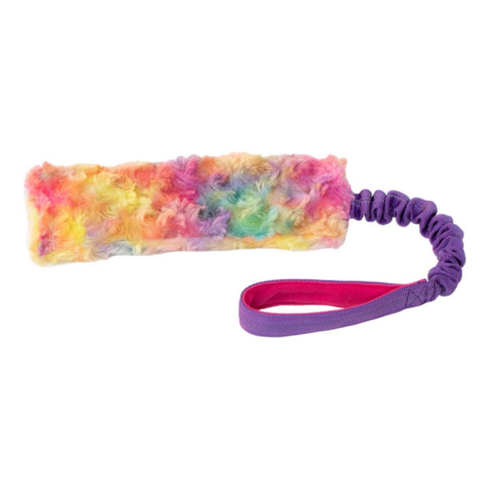 Eastland Bungee İpli Sesli Peluş Gökkuşağı Köpek Oyuncağı 52cm