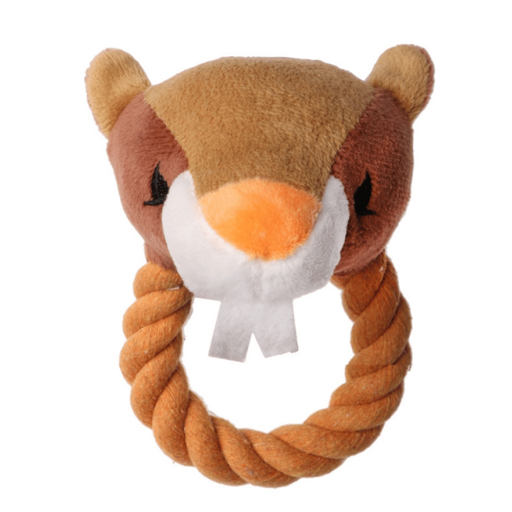 Eastland İpli Öten Peluş Kunduz Çap 18 cm