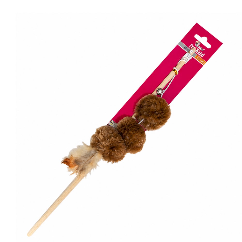 Eastland Kedi Otlu Peluş Olta Kedi Oyuncağı 40 cm (Karışık Renkli)