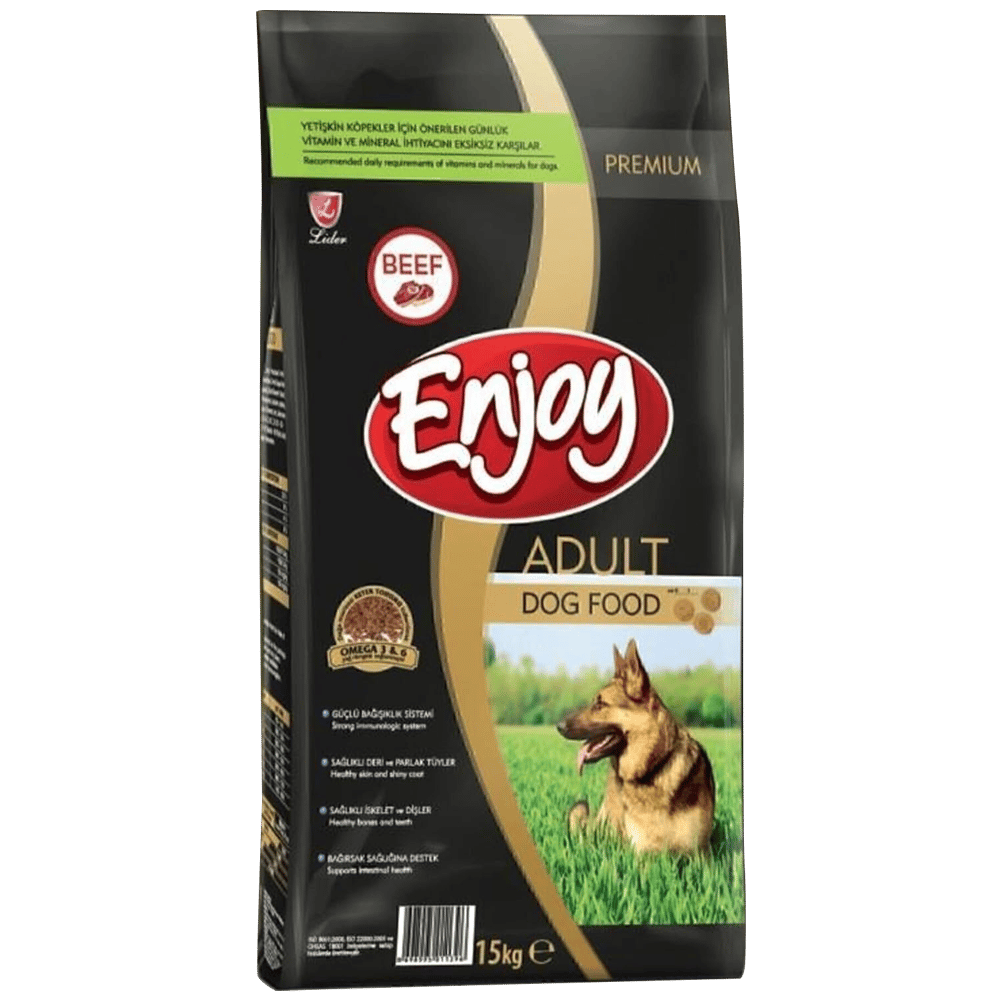 Enjoy Biftekli Yetişkin Köpek Maması 15kg