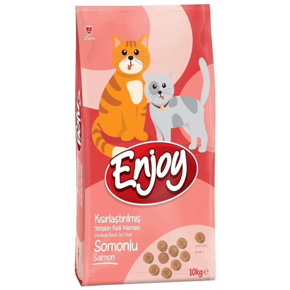 Enjoy Somonlu Kısırlaştırılmış Yetişkin Kedi Maması 10kg