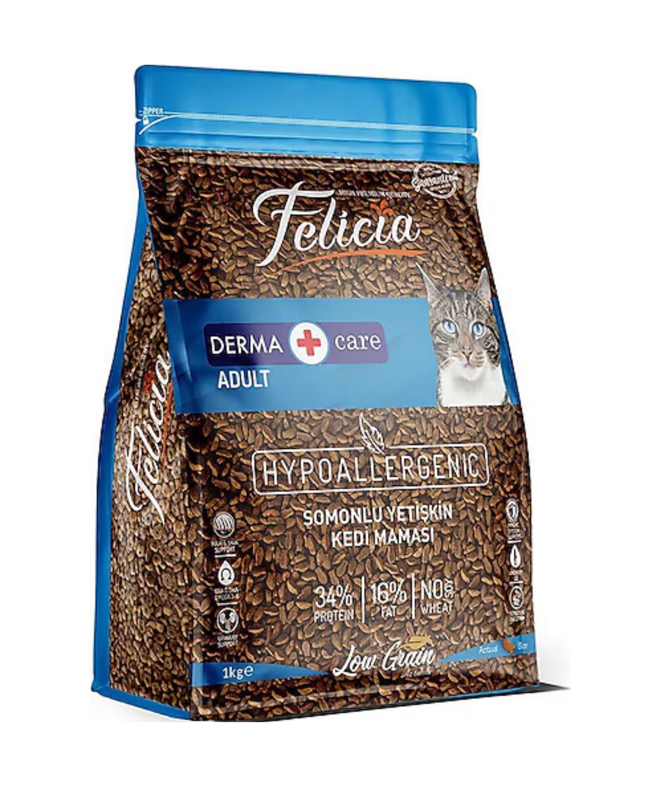 Felicia Somonlu Az Tahıllı 1 kg Yetişkin Kedi Maması
