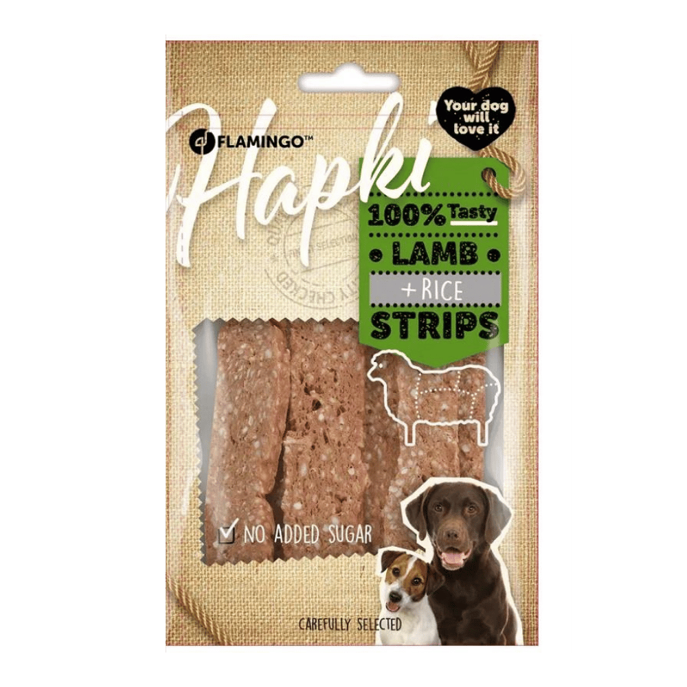 Flamingo Kuzu Etli ve Pirinçli Şekersiz Köpek Ödülü 85gr