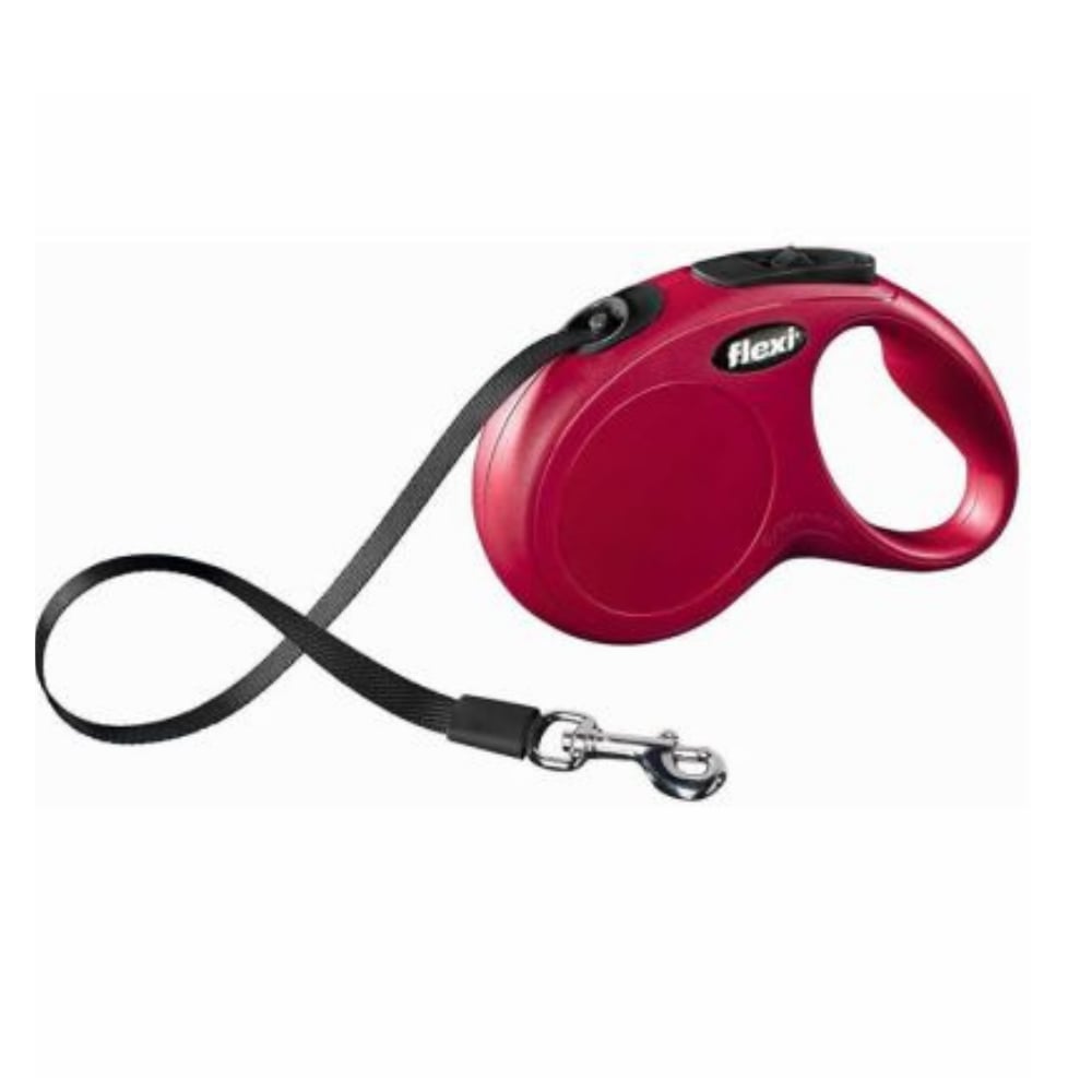 Flexi New Classic 5 M Şerit Tipi Tasma Large Kırmızı