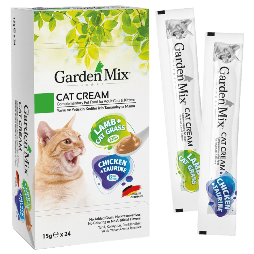 Garden Mix XXL Tavuklu ve Kuzulu Krema Kedi Ödülü 24x15gr
