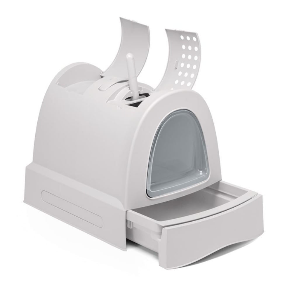 Imac Zuma Torbalı Kapalı Kedi Tuvaleti Gri 56x40x42,5cm