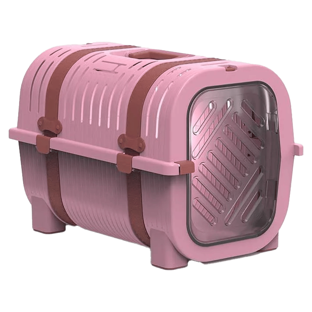 Innocozy CozyLull Gül Pembesi - Pembe Kemer Kedi Taşıma Kabı 33x51x36cm