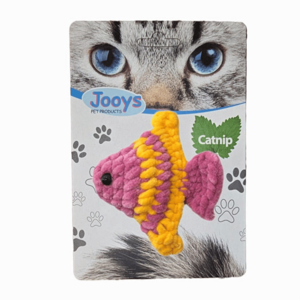 Jooys Catnip'li Kadife Melek Balığı Kedi Oyuncağı Pembe