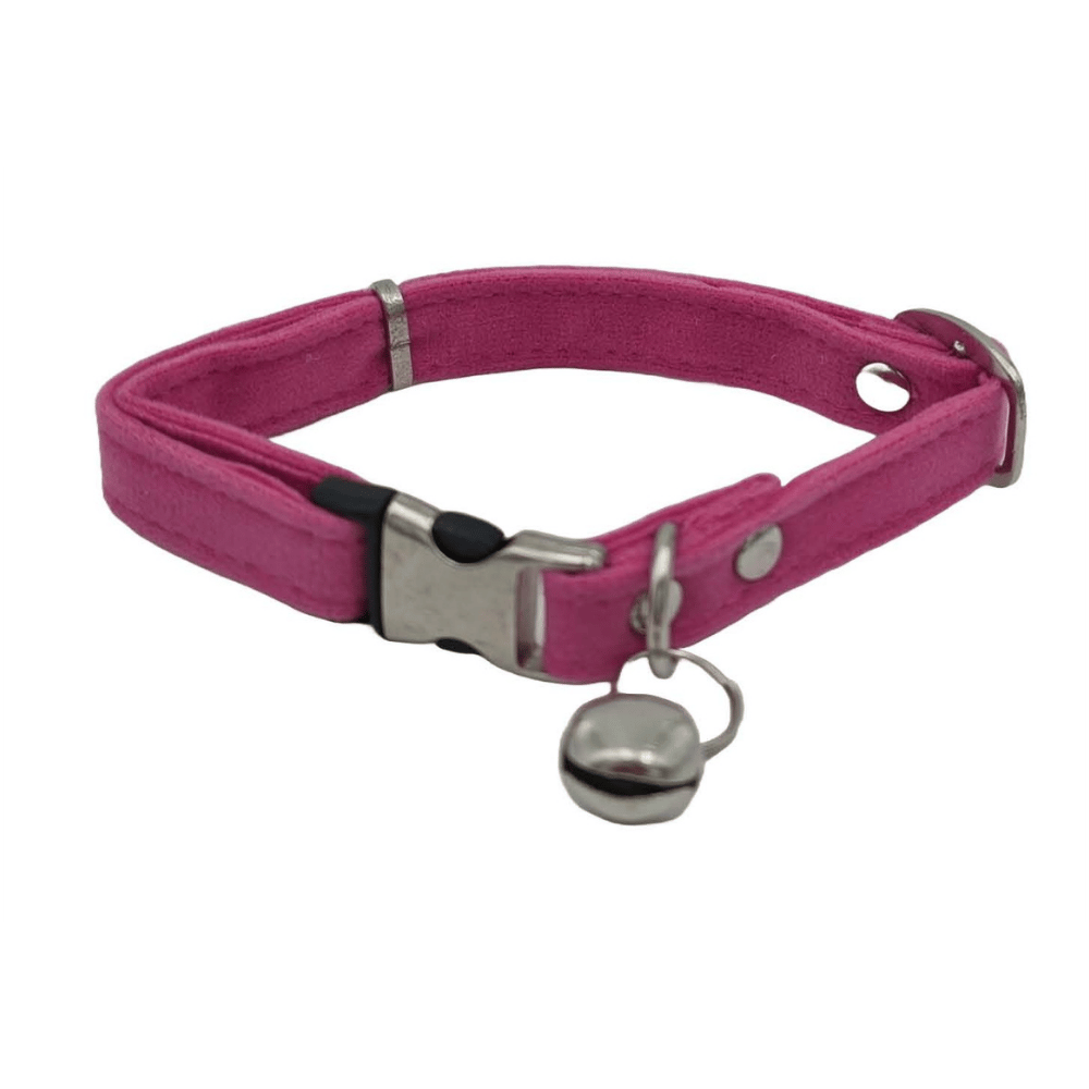 Jooys Kadife Zilli Kedi Boyun Tasması Pembe