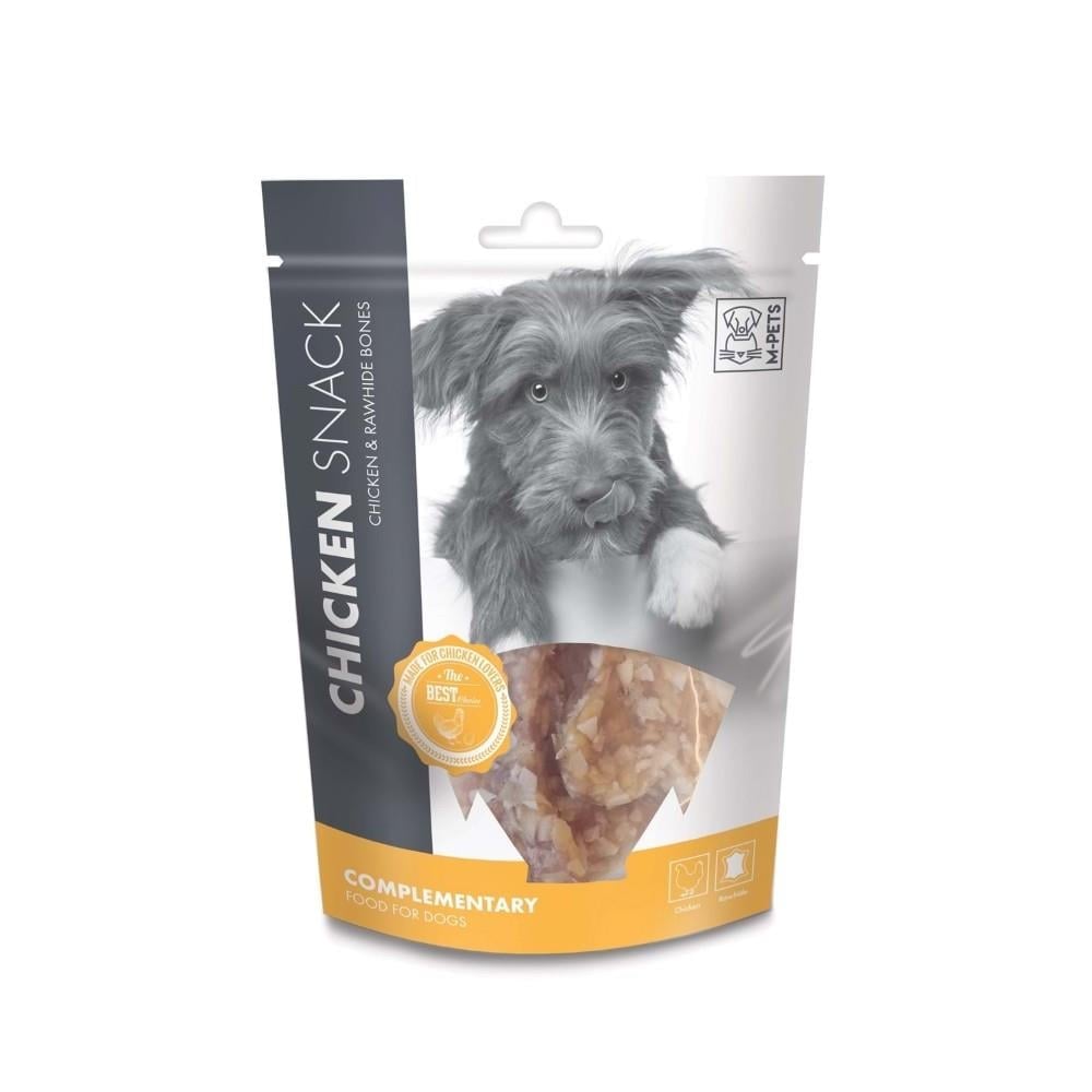 M-Pets Chicken Snack Tavuk ve Sığır Derili Köpek Kemik Ödül Maması 80 gr