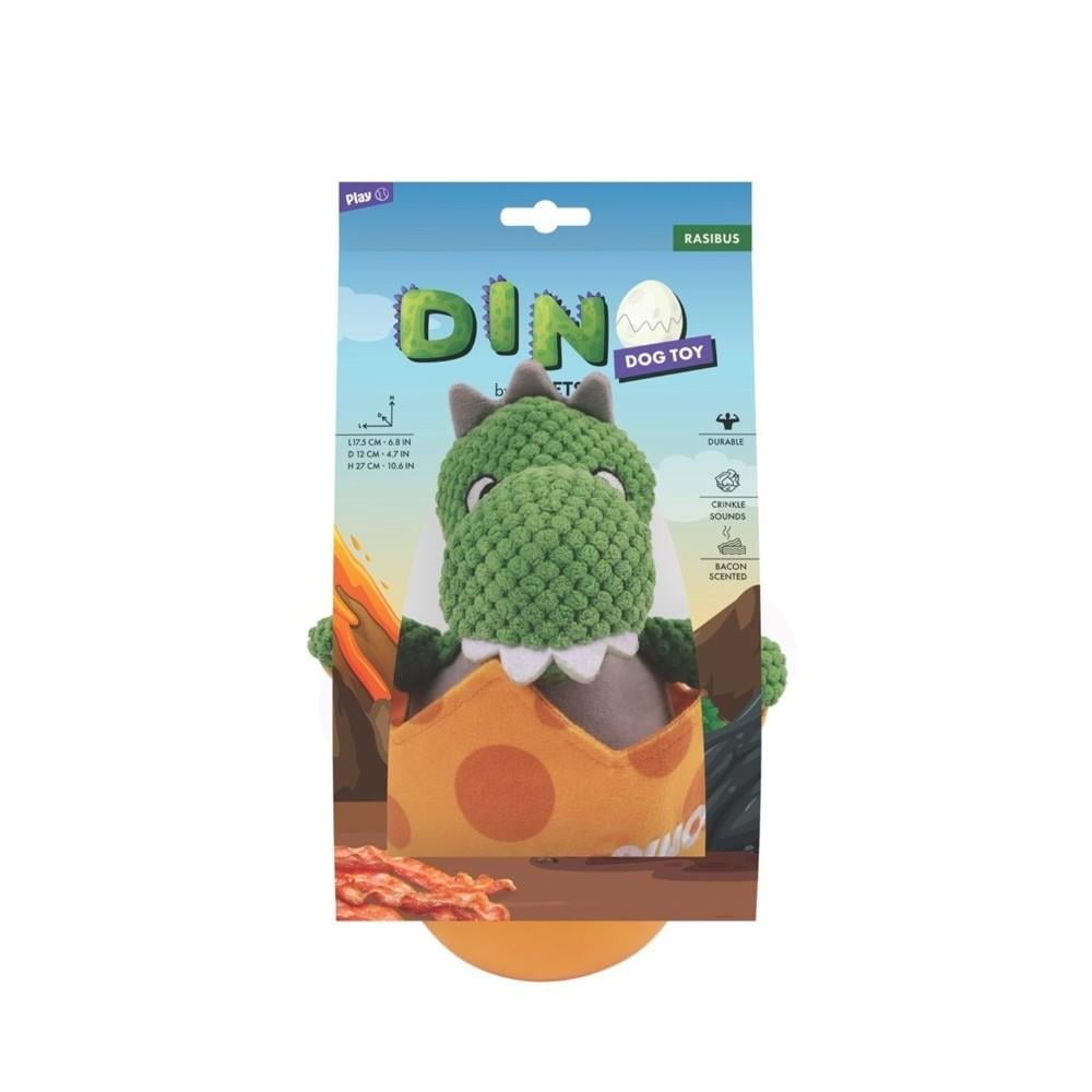 M-Pets Dino Pastırma Aromalı Köpek Oyuncağı 27x17.5x12 cm Turuncu