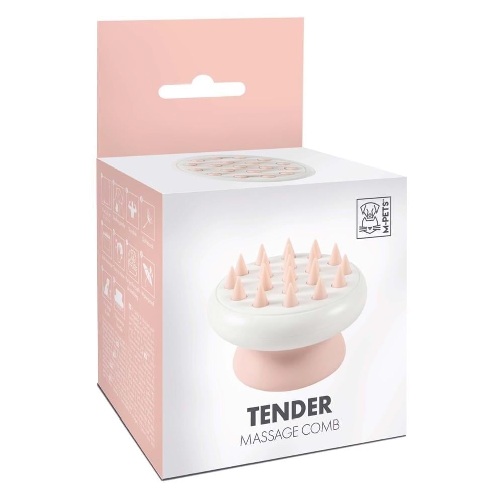 M-Pets Kedi ve Köpekler için Masaj Fırçası 8x5.4 cm Pembe