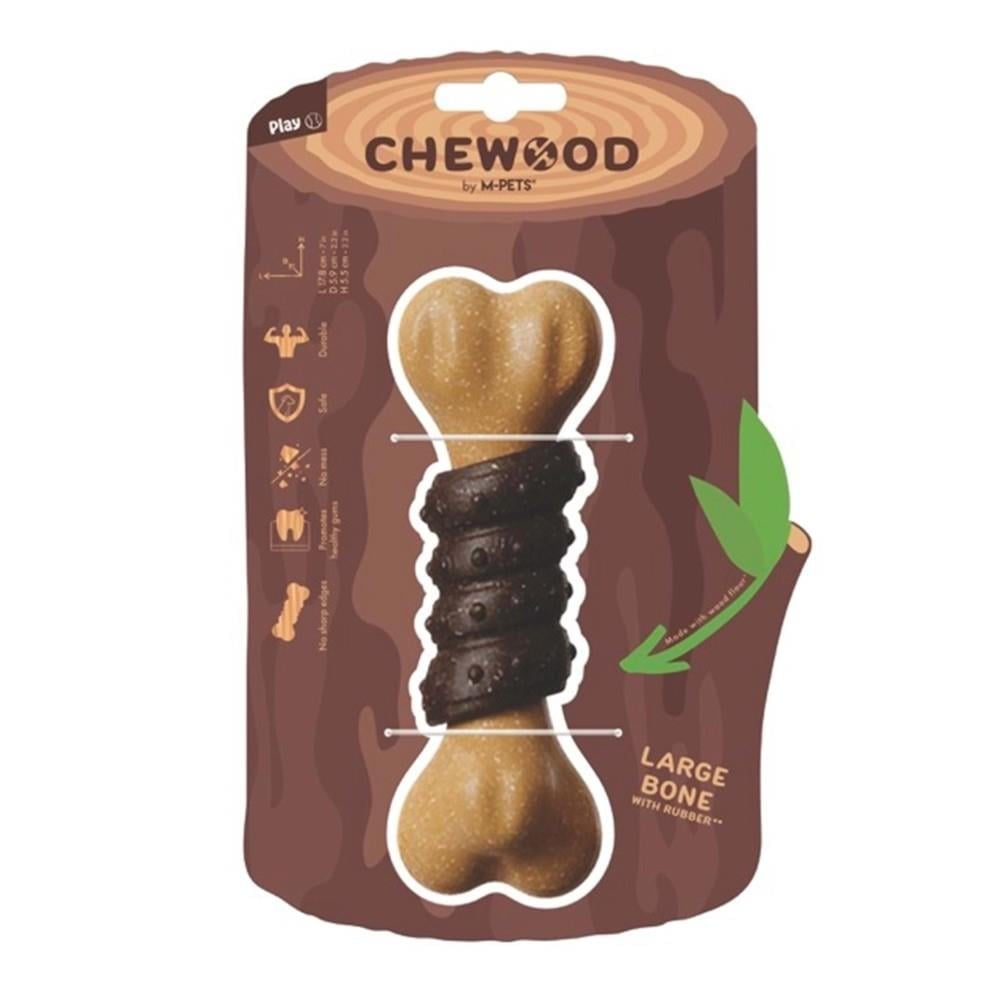 M-Pets Rubber Çiğnenebilir Kemik Köpek Oyuncağı 17.8x5.9x5.5 cm L