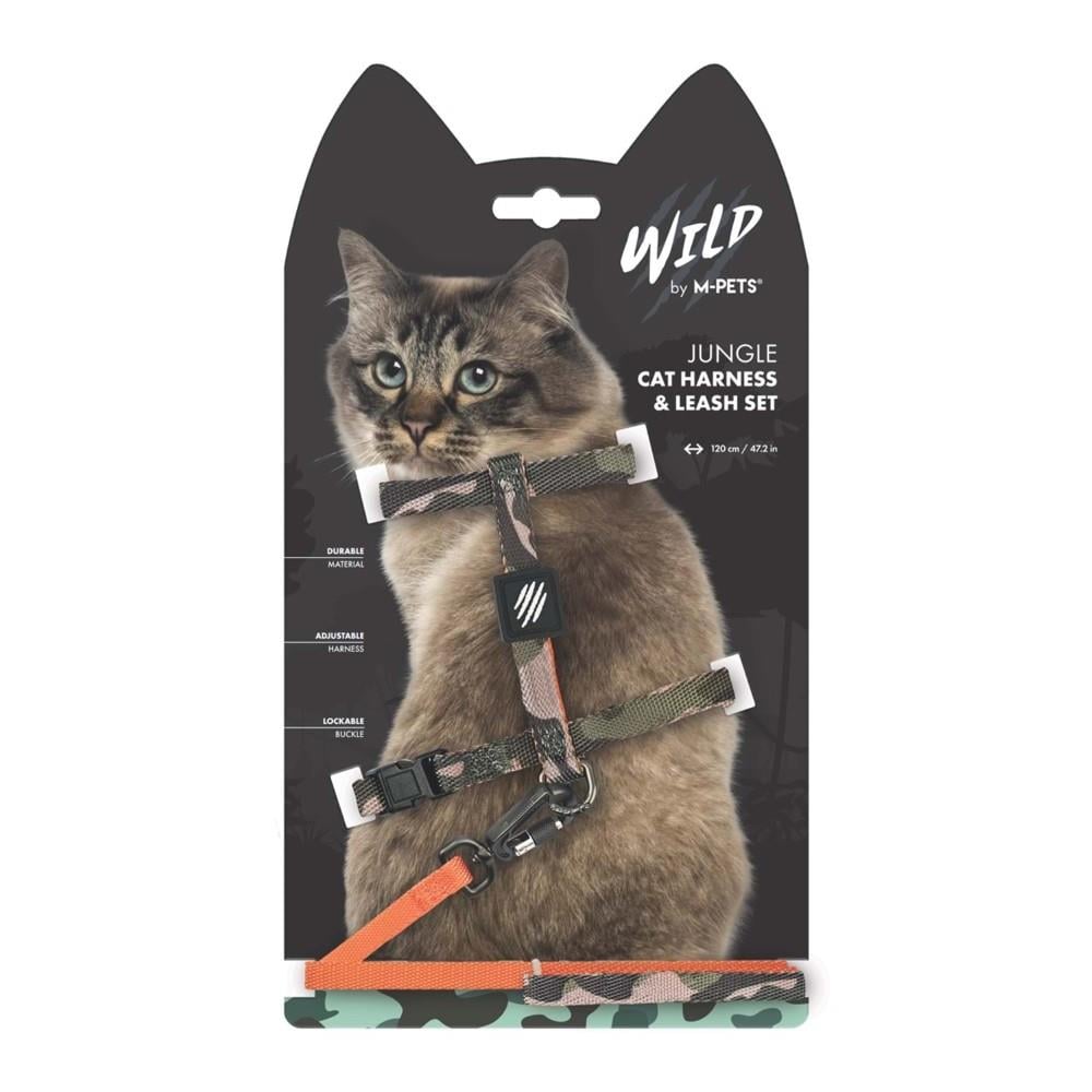 M-Pets Wild Jungle Kedi Göğüs Tasması 120 cm