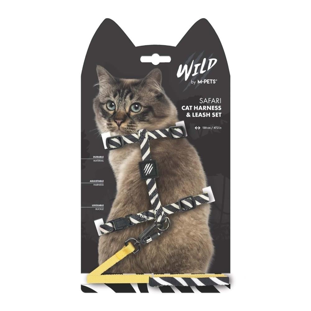 M-Pets Wild Safari Kedi Göğüs Tasması 120 cm