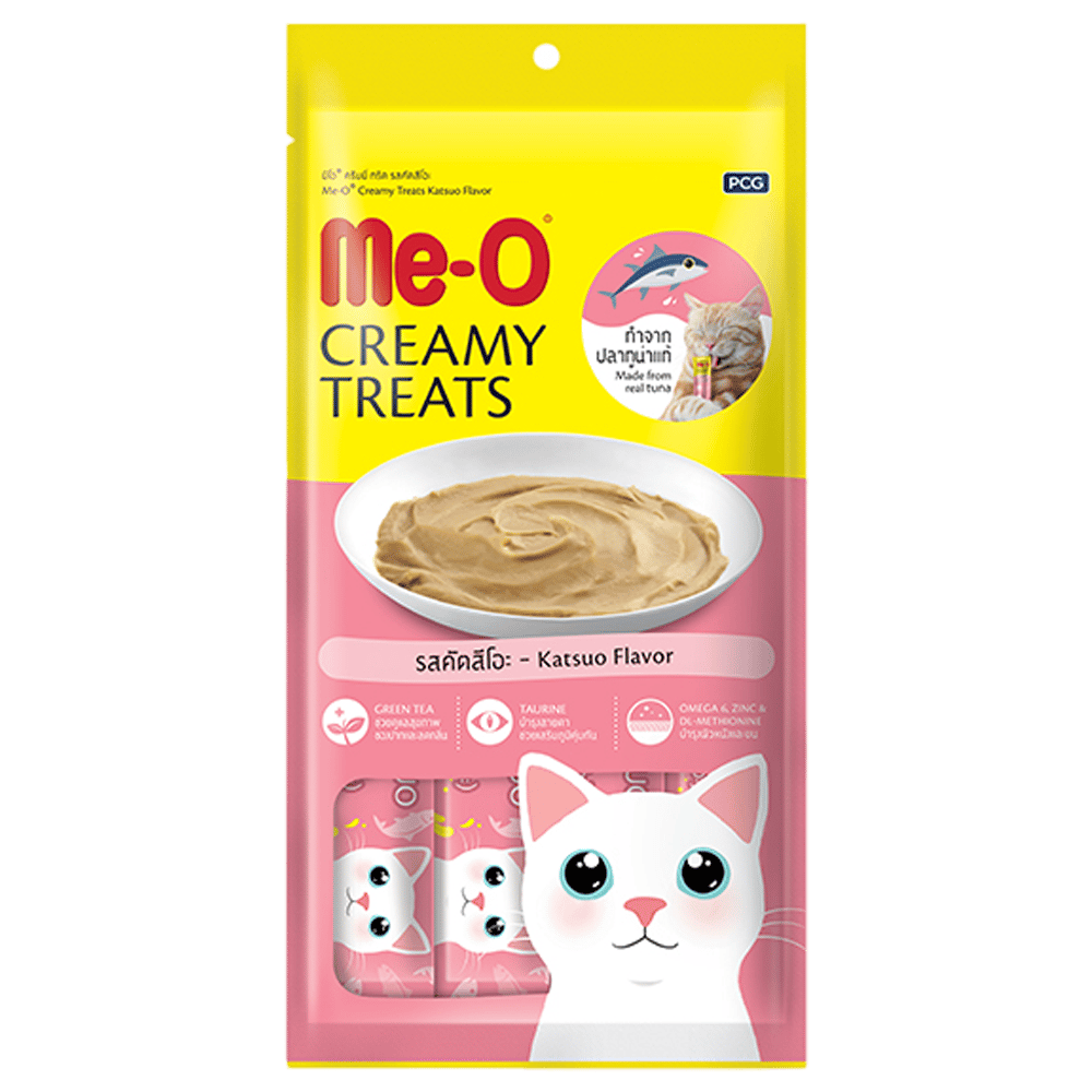 Me-O Creamy Treats Orkinos Balığı Tuna Ek Besin ve Kedi Ödülü 4x15gr