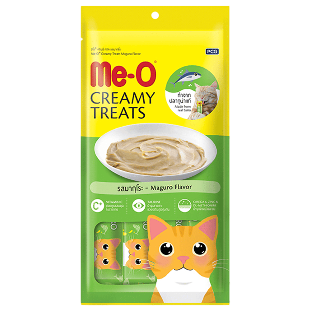 Me-O Creamy Treats Sarı Yüzgeçli Orkinos Balıklı Ek Besin ve Kedi Ödülü 4x15gr