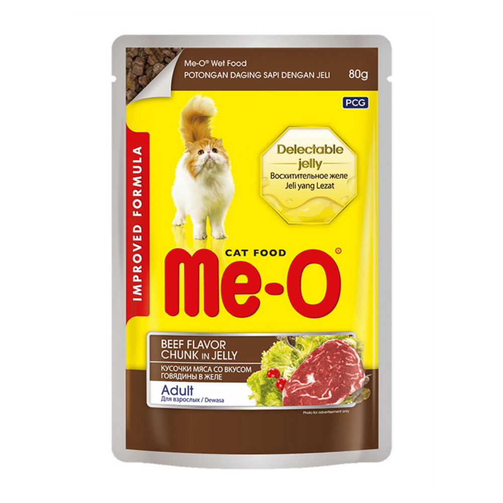 Me-O Pouch Dana Etli Yetişkin Kedi Konservesi 80 gr