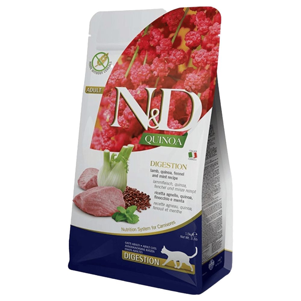 N&D Quinoa Digestion Kuzulu Kinoalı Yetişkin Kedi Maması 1,5kg