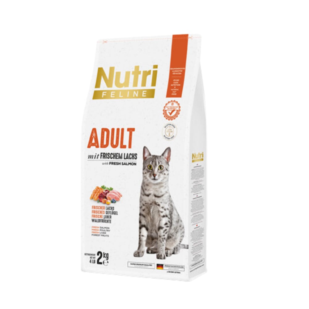 Nutri Feline Glutensiz Somonlu Düşük Tahıllı Yetişkin Kedi Maması 2kg