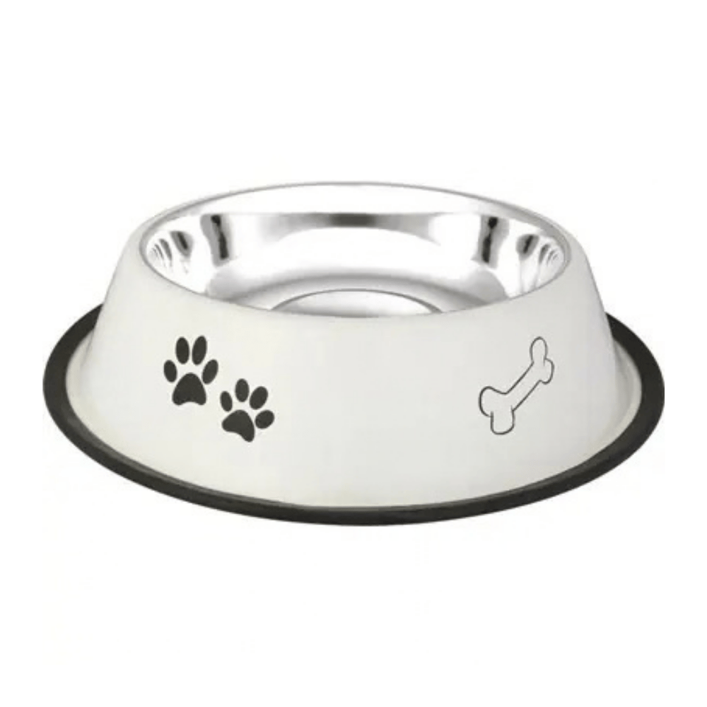 Oripet Desenli Çelik Kedi Köpek Mama Kabı 16 Oz