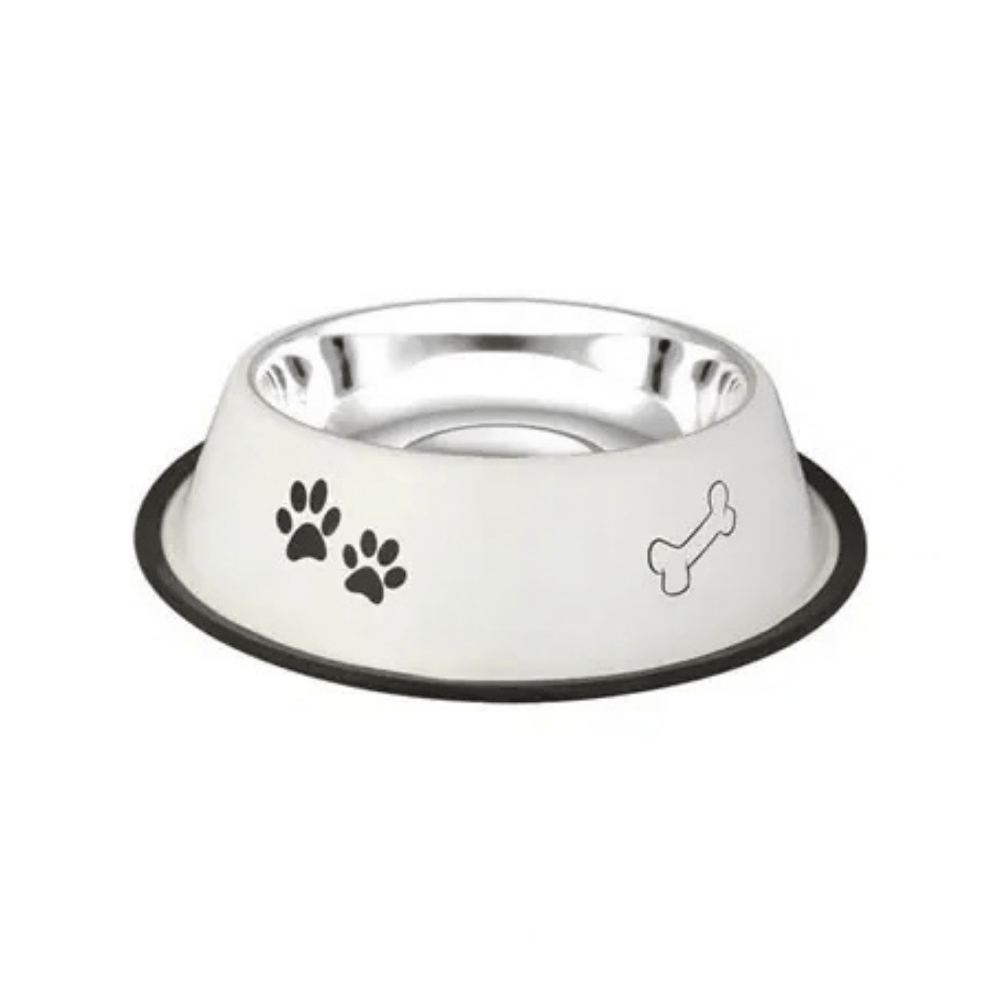 Oripet Pati-Kemik Desenli Çelik Köpek Mama Kabı 24 Oz