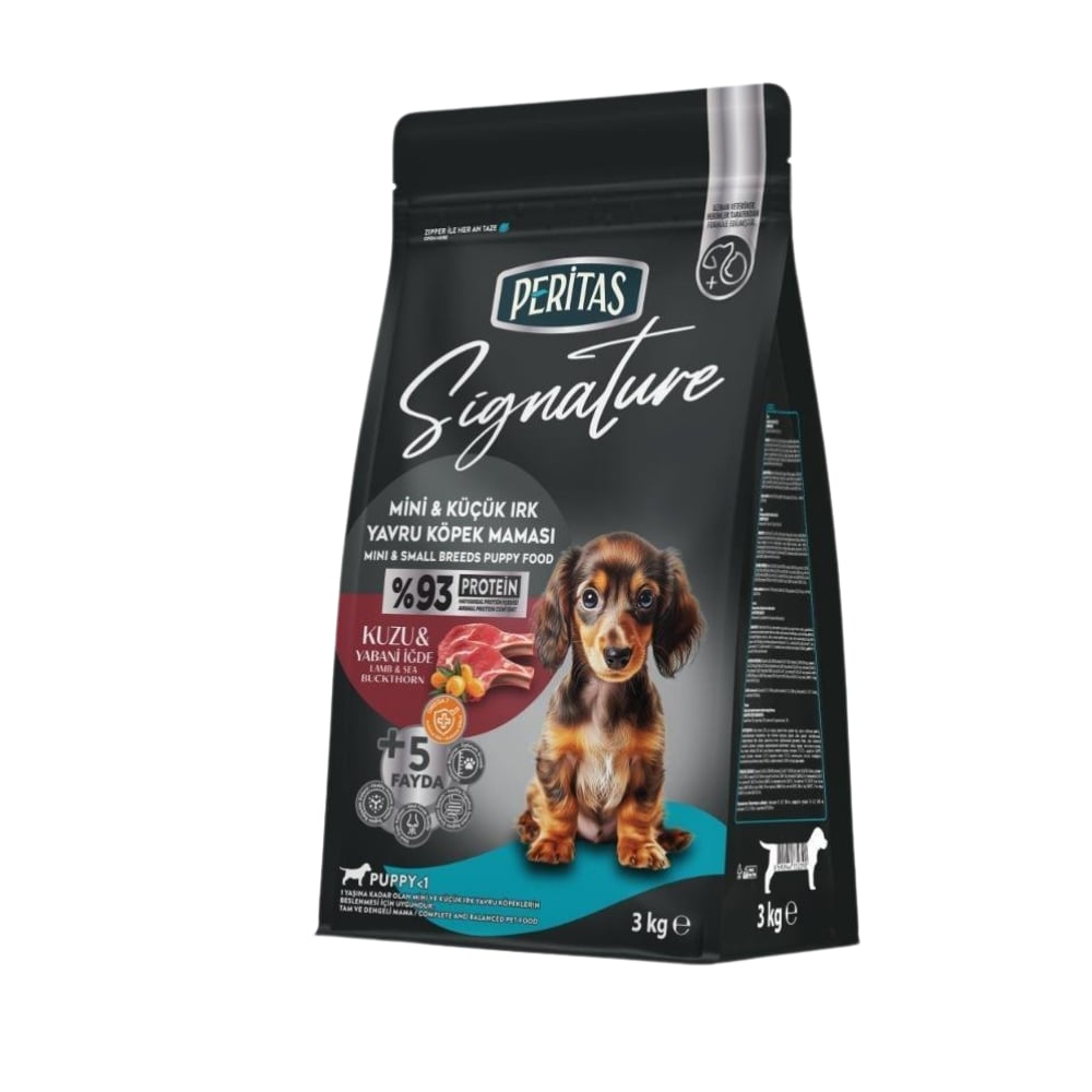 Peritas Signature Kuzulu Küçük Irk Yavru Köpek Maması 3 Kg