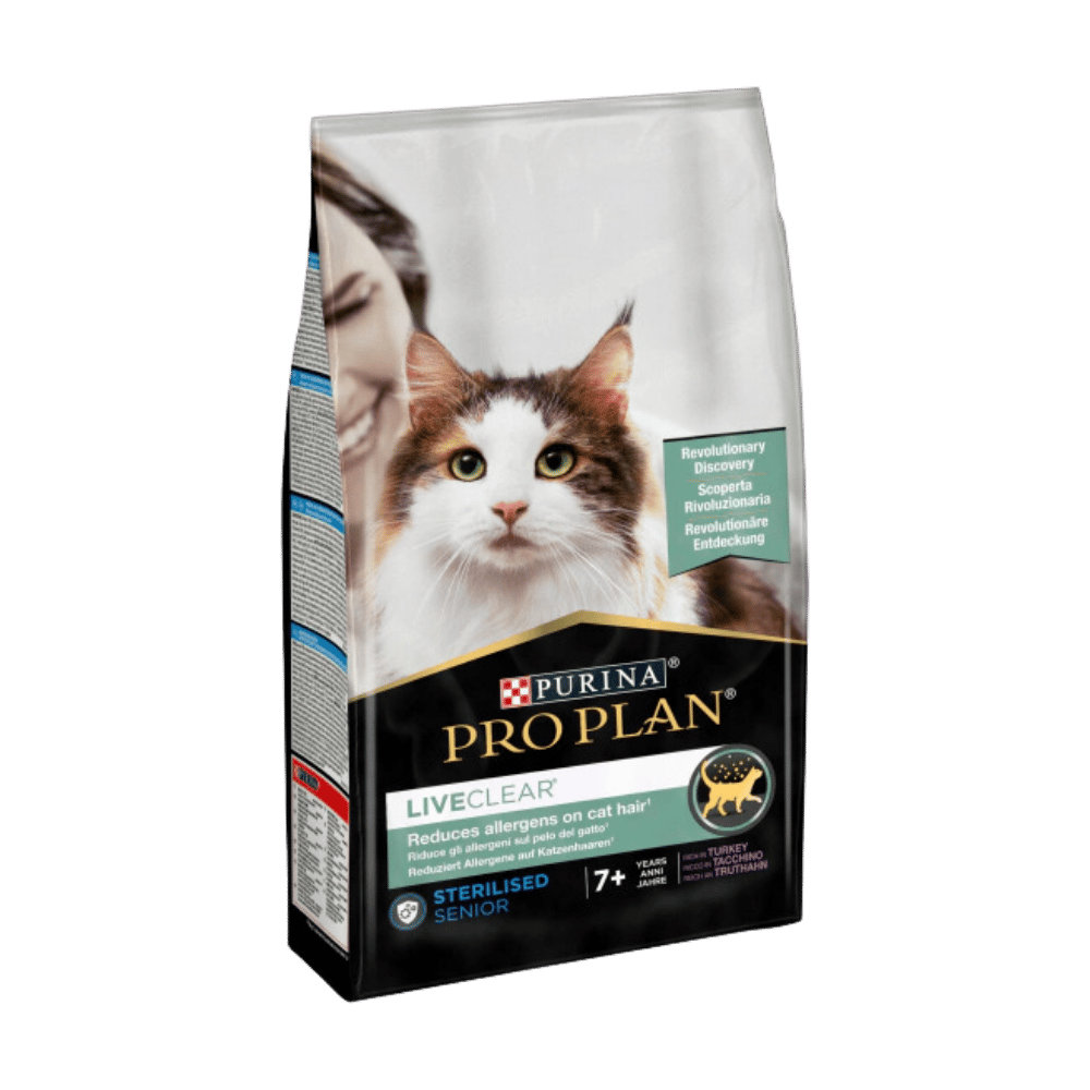 Pro Plan LiveClear 7+ Hindili Alerjen Azaltan Kısırlaştırılmış Yaşlı Kedi Maması 1,4kg