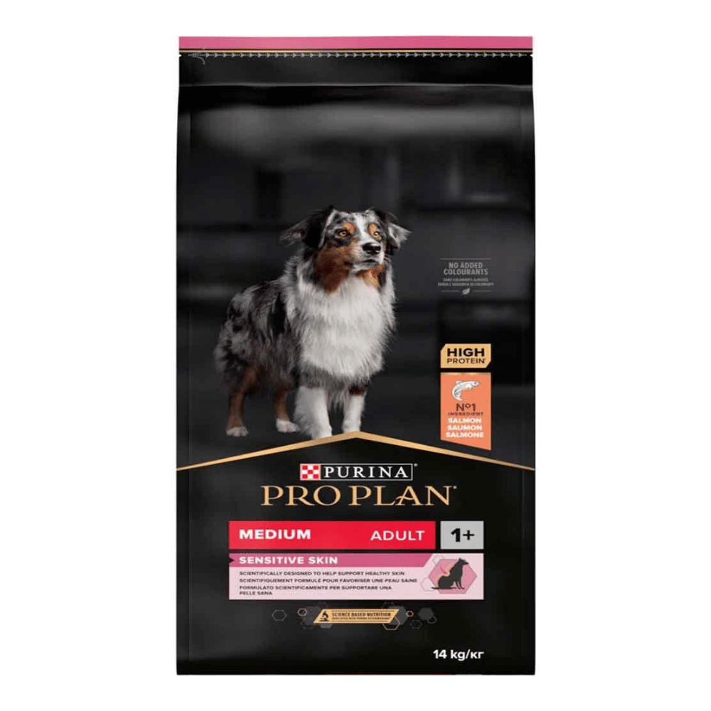 Pro Plan Medium Sensitive Skin Somonlu Orta Irk Yetişkin Köpek Maması 14kg