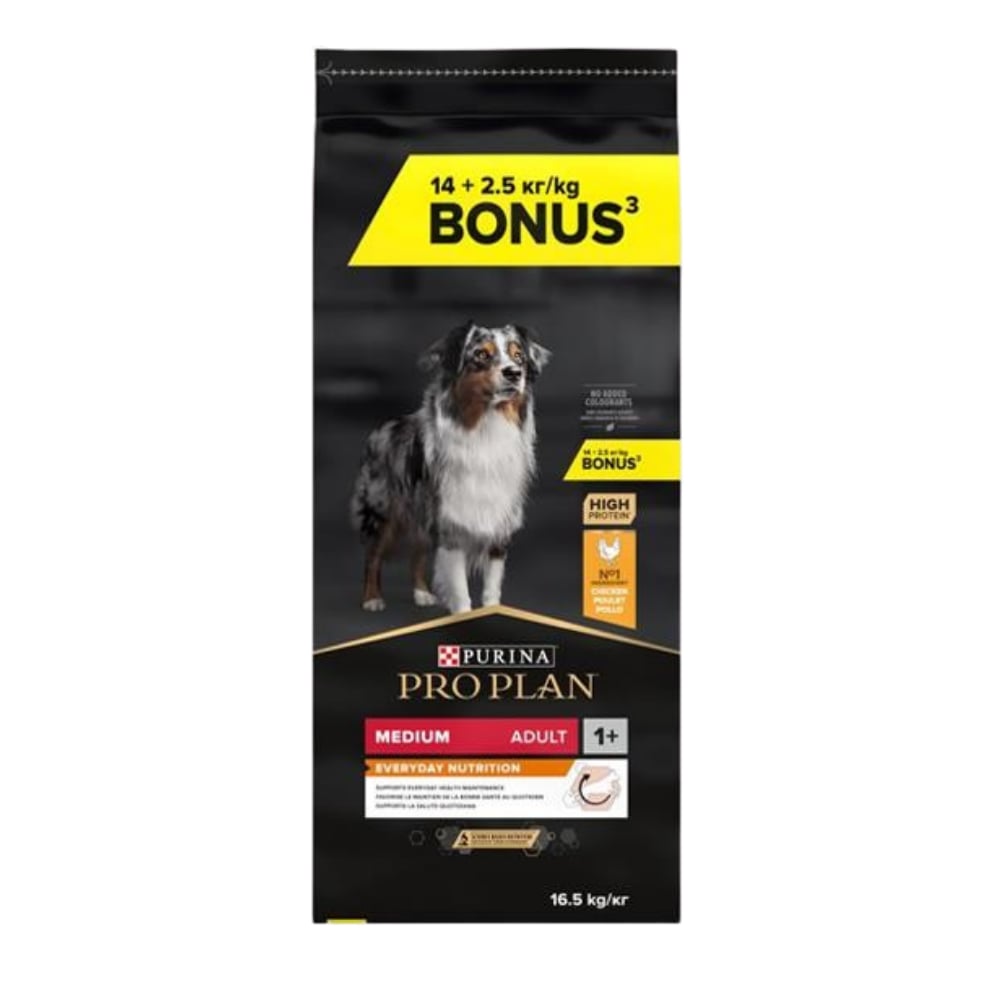 Pro Plan Tavuklu 14+2.5 Kg Medium Yetişkin Kuru Köpek Maması