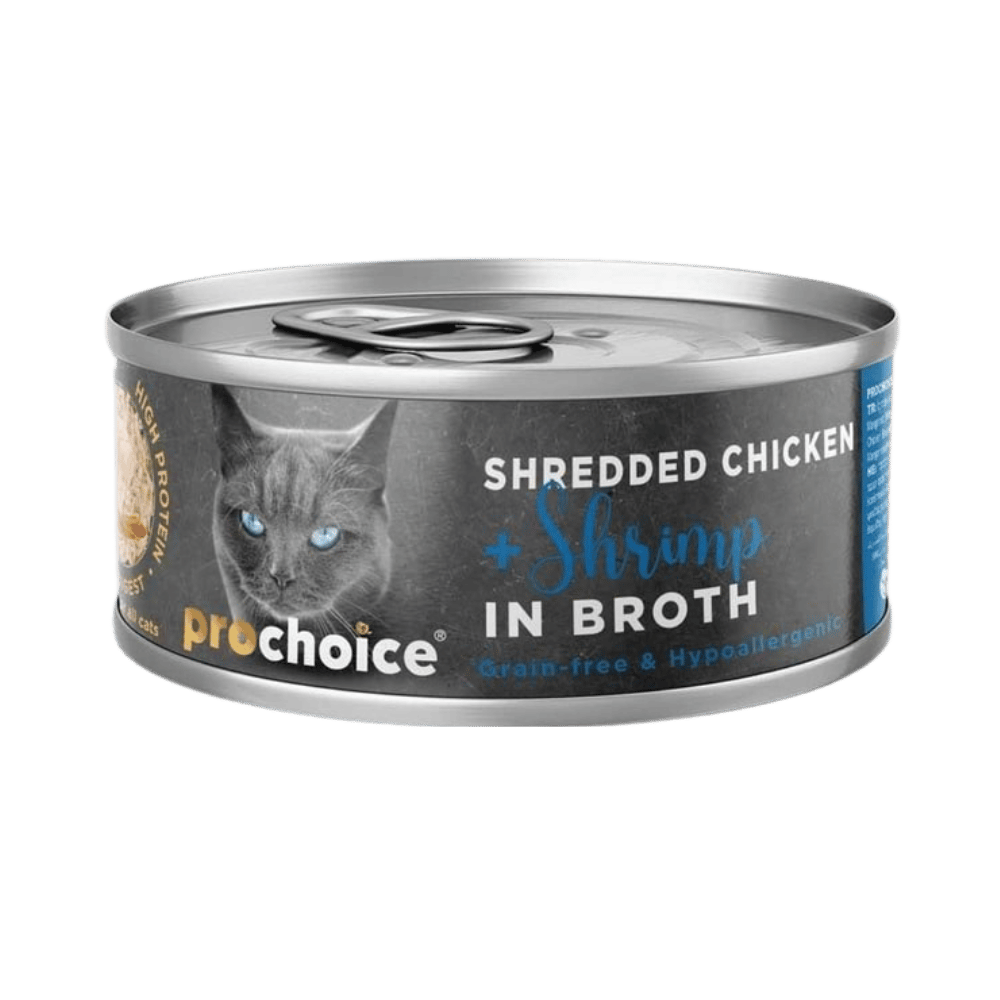 ProChoice Deluxe Hipoalerjenik Sos İçinde Tavuk ve Karides Tahılsız Kedi Konservesi 70gr
