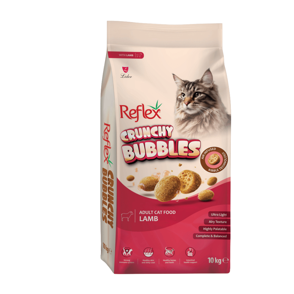 Reflex Crunchy Bubbles Kuzu Etli Yetişkin Kedi Maması 10kg