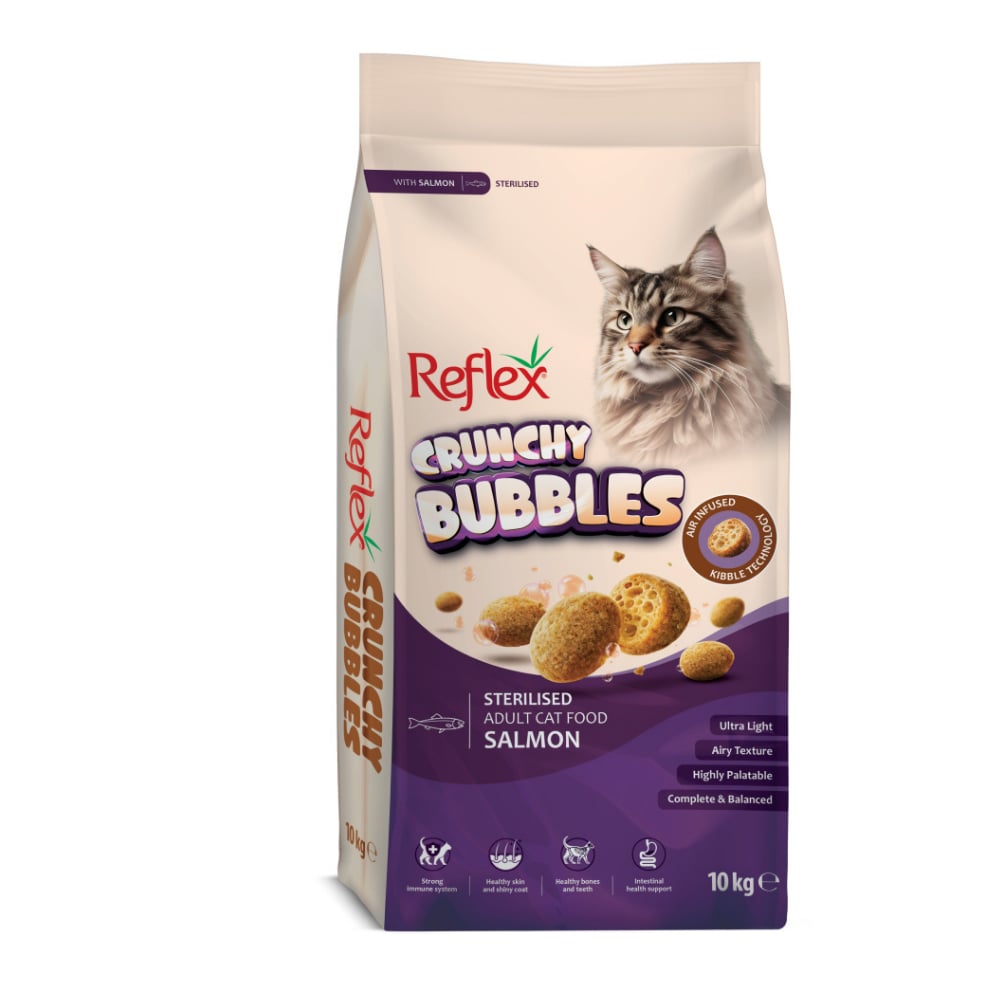 Reflex Crunchy Bubbles Somonlu Kısırlaştırılmış Kedi Maması 10kg