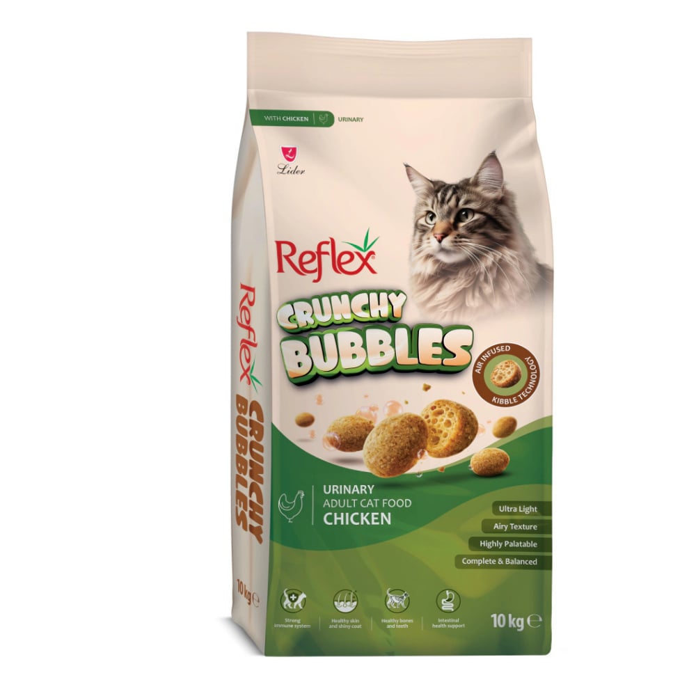 Reflex Crunchy Bubbles Üriner Sistem Tavuklu Yetişkin Kedi Maması 10kg