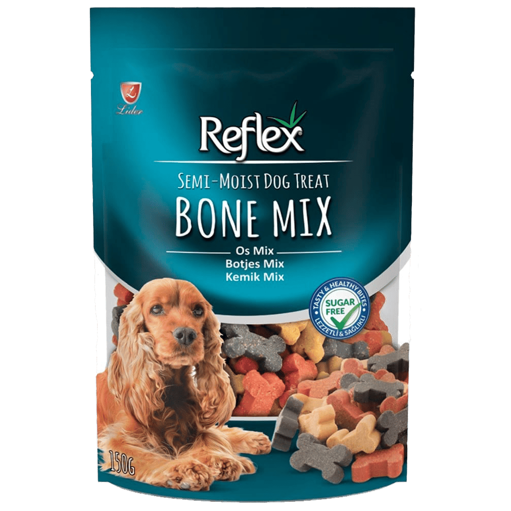Reflex Karışık Yarı Yumuşak Kemik Köpek Ödül Maması 150gr 10ad/koli