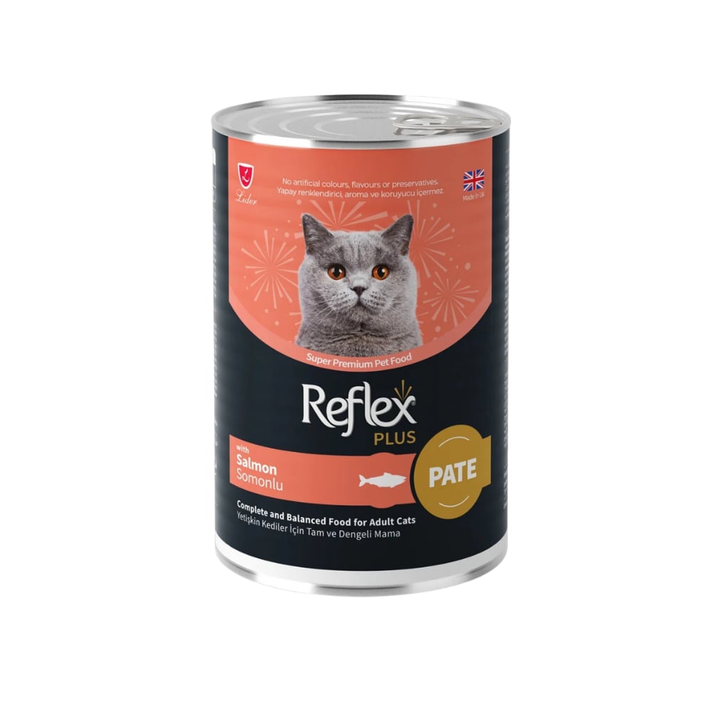 Reflex Plus 400 gr Yetişkin Kediler İçin Sos İçinde Somonlu Konserve Yaş Mama