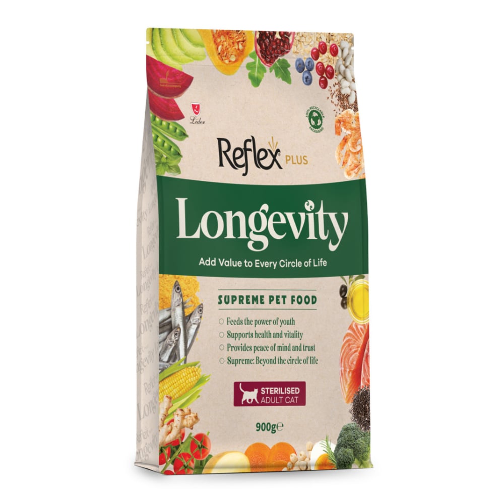 Reflex Plus Longevity Hipoalerjenik Kısırlaştırılmış Kedi Maması 900gr
