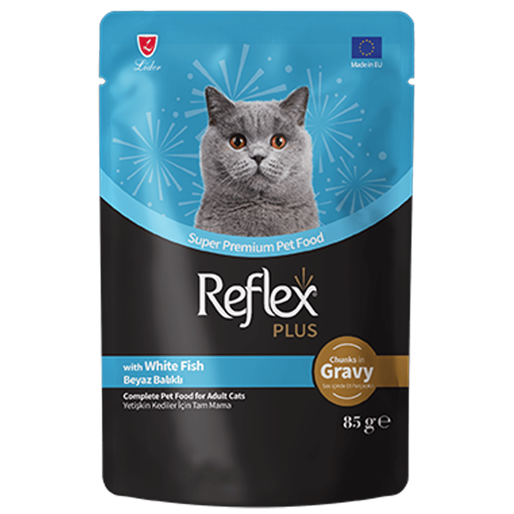 Reflex Plus Sos İçinde Parça Balık Etli Yetişkin Kedi Konservesi 85gr