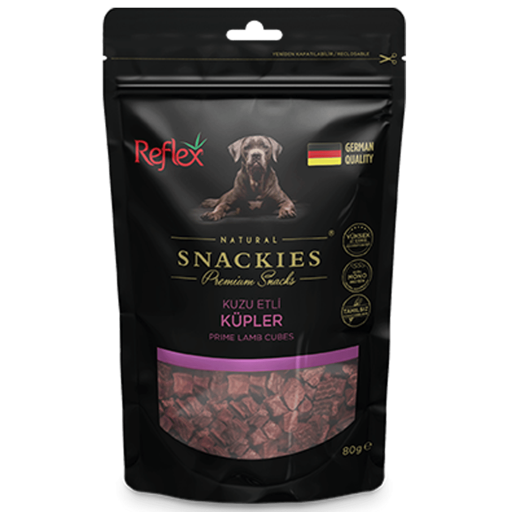 Reflex Snackies Kuzu Etli Küp Tahılsız Köpek Ödül Maması 170gr