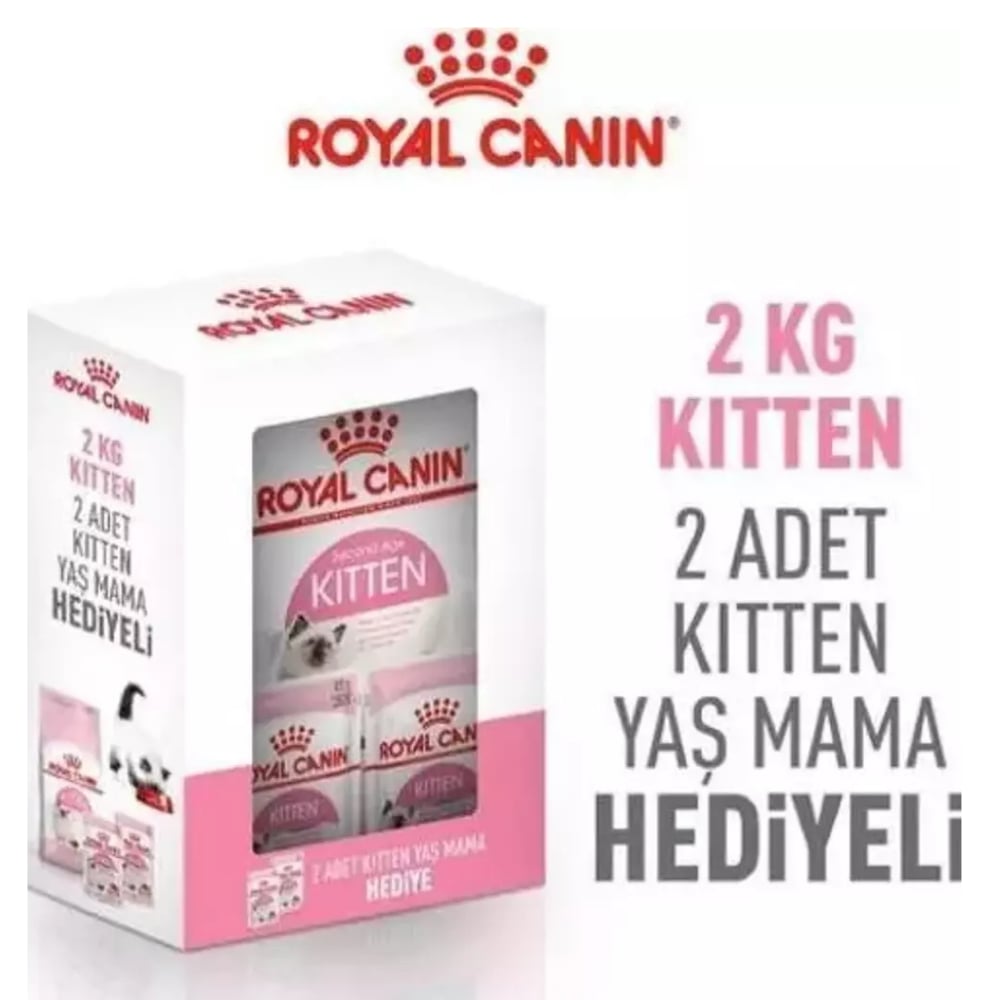 Royal Canin Kitten 36 Yavru Kedi Maması 2 kg Yavru Kedi Yaş Maması 2x85 gr