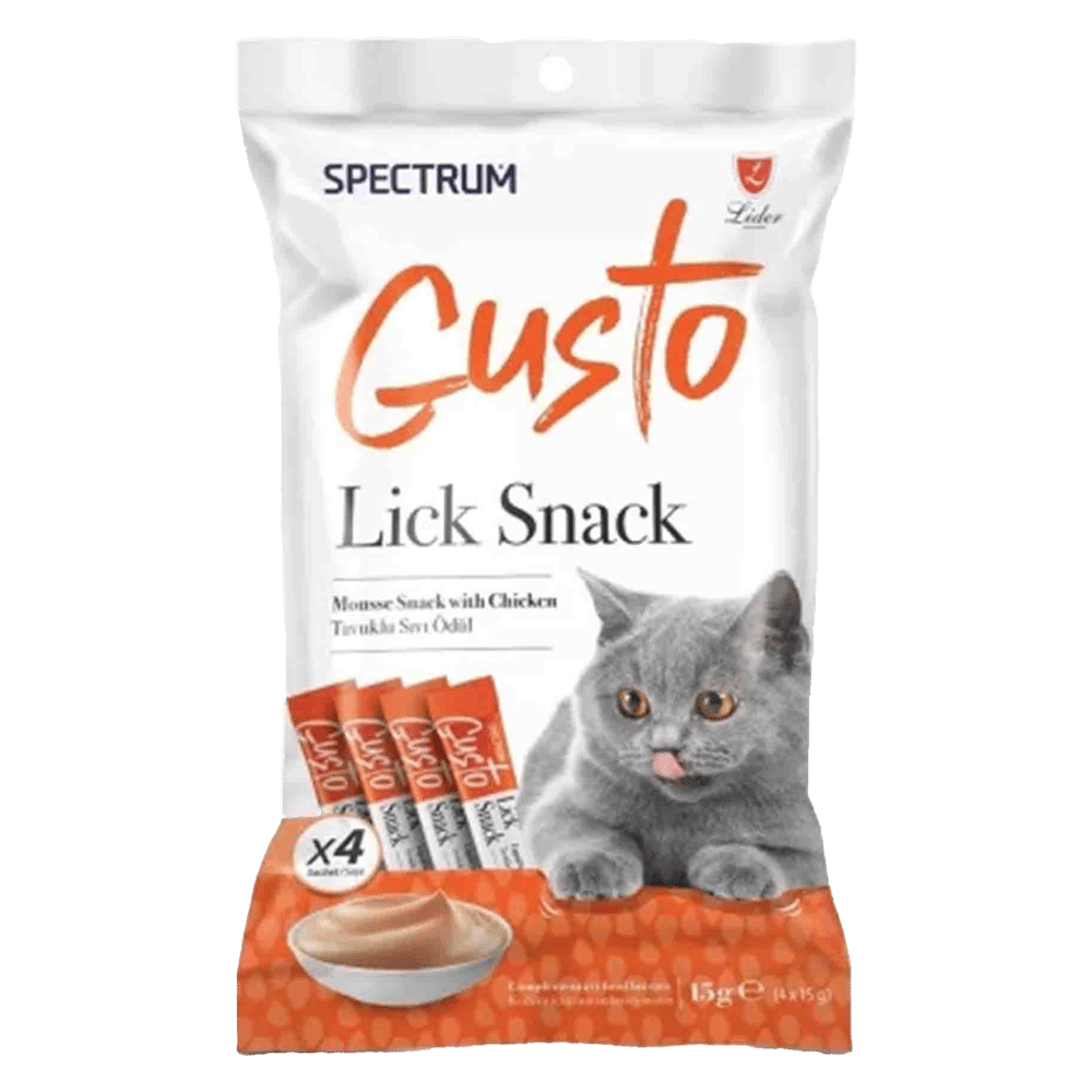 Spectrum Gusto Tavuklu Sıvı Kedi Ödül Maması 4x15gr