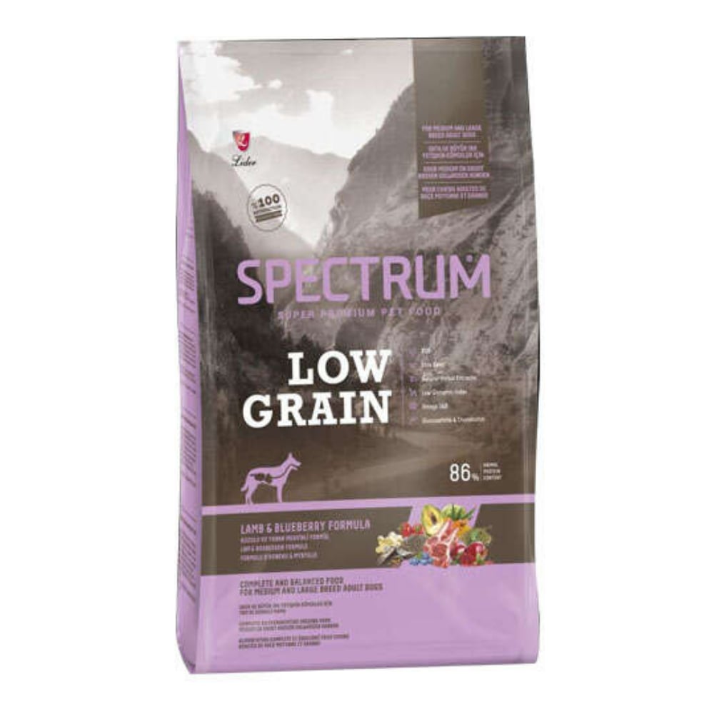 Spectrum Low Graın Lamb&blueberry Formula For Medıum And Large Breed Adult Dogs 12 kg