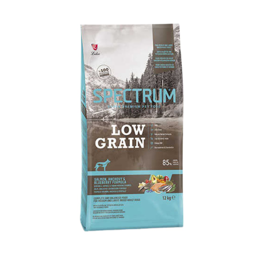 Spectrum Low Graın Salmon&anchovy Formula For Medıum And Large Breed Adult Dogs 12 kg