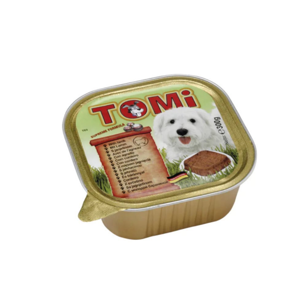 Tomi Pate Yaban Hayvanlı Yetişkin Köpek Yaş Maması 300gr