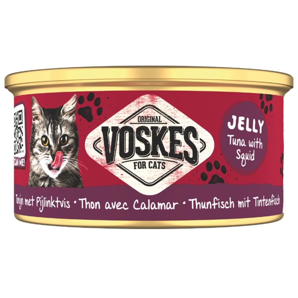 Voskes Ton Balığı Ve Kalamar Kedi Konservesi 85 gr