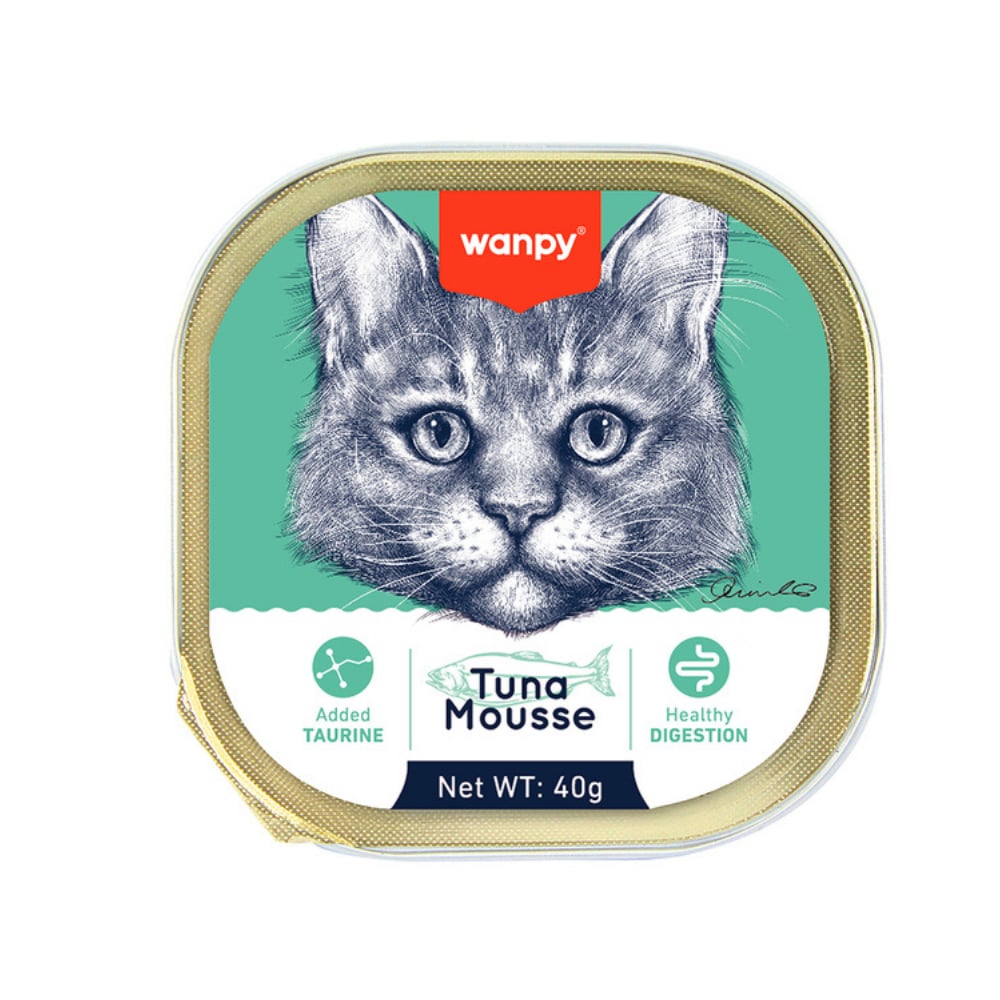 Wanpy Kedi 40 gr Ton Balıklı Alutray Kedi Yaş Maması