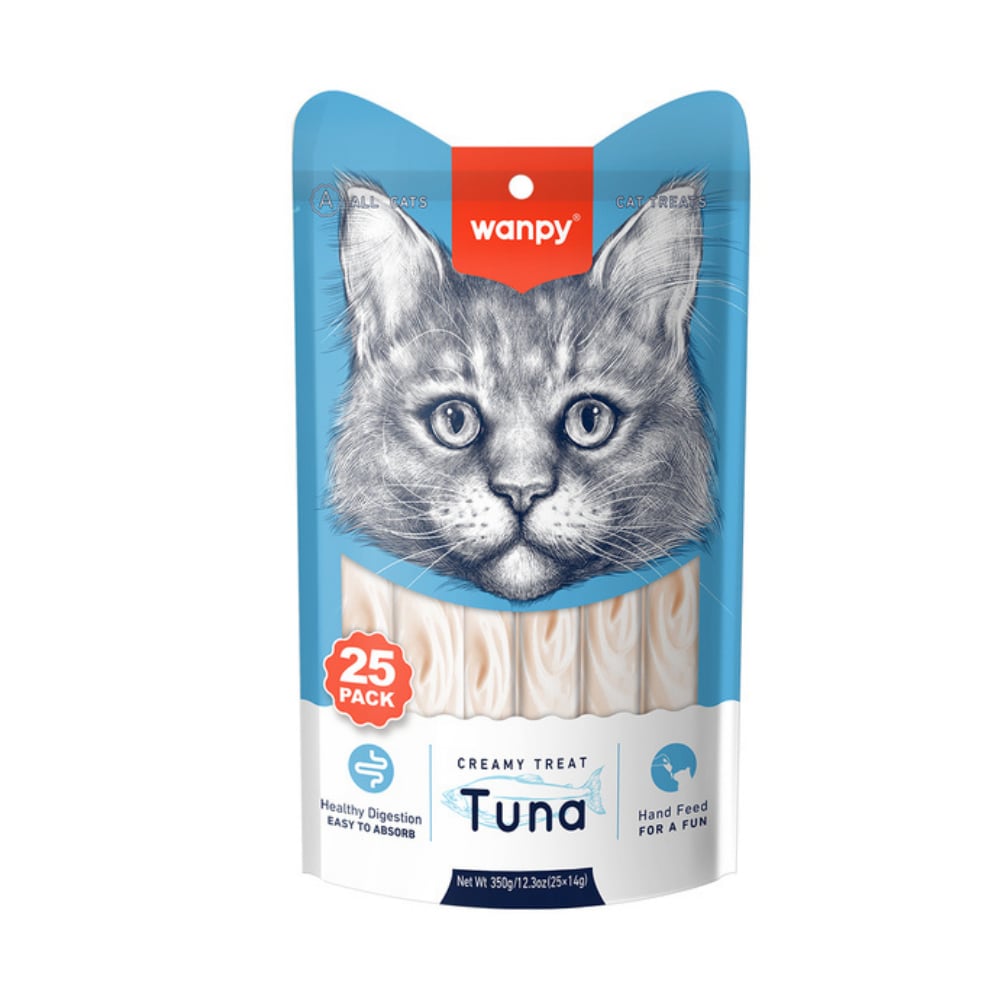 Wanpy Ton Balıklı 25x14 gr Krema Kedi Ödülü