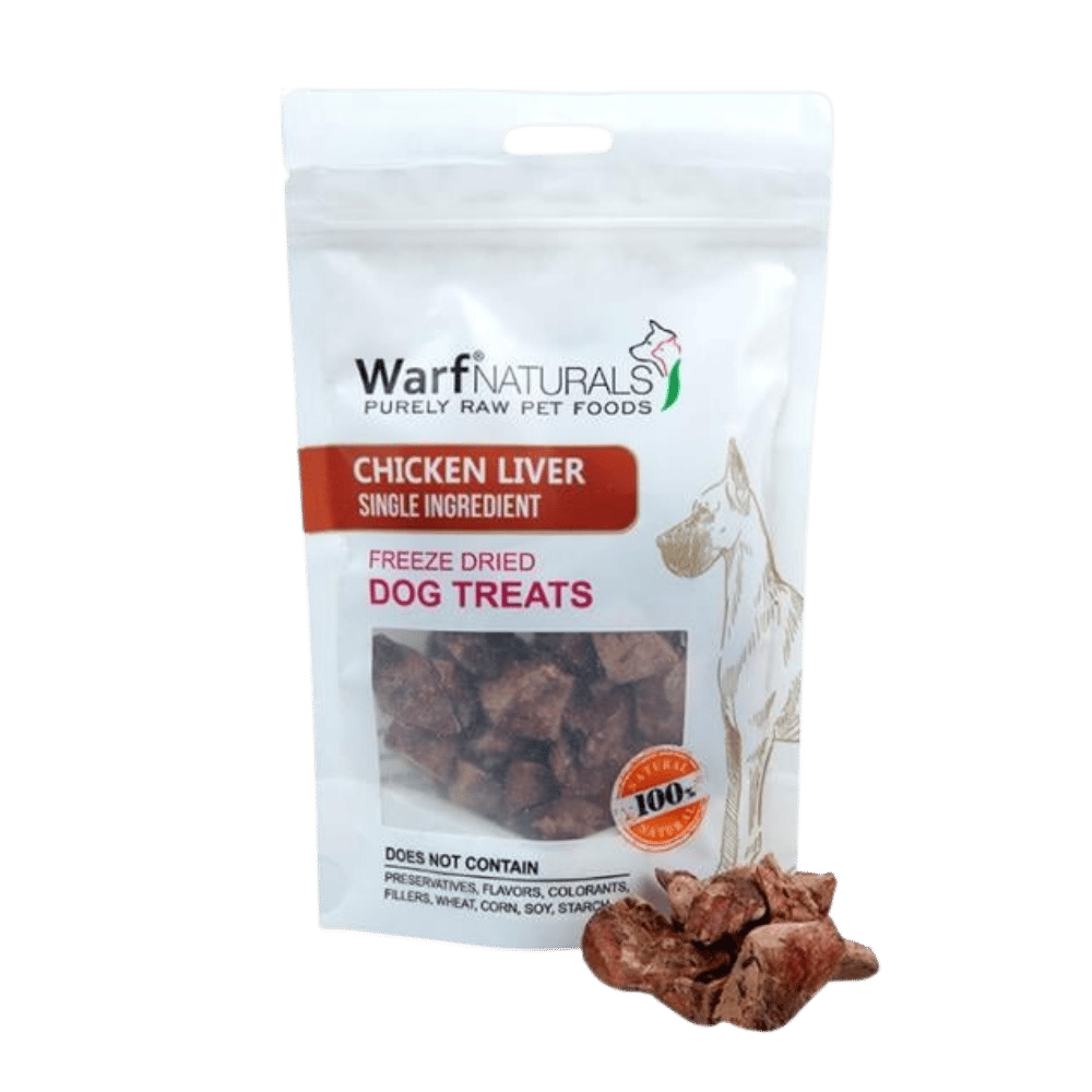 Warf Naturals Freeze Dried Tavuk Ciğer Köpek Ödülü 40 gr