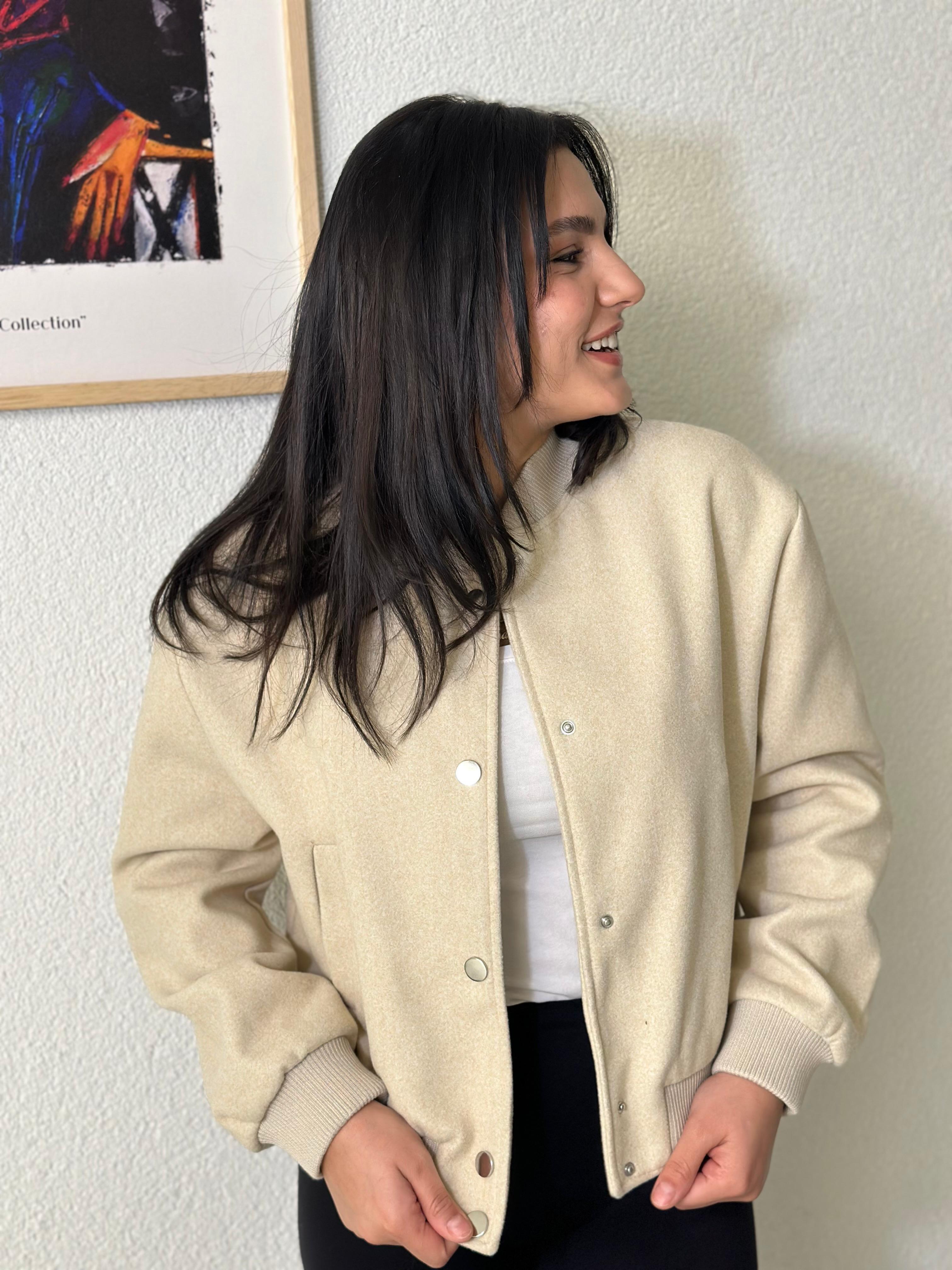 KREM BOMBER CEKET